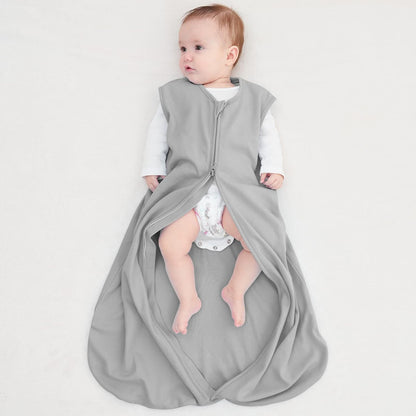 Yoofoss Baby Sleep Sack | 100% Organic Cotton Wearable Blanket for 12-18 Months | 2-Way Zipper, 0.5 TOG, 3 Pack