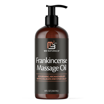 M3 Naturals Firming Body Massage Oil with Collagen & Stem Cell – Helps Smooth The Appearance of Cellulite & Improve Skin Texture – Refreshing Aromatherapy Body Oil for Legs & Full Body – 16 Fl Oz