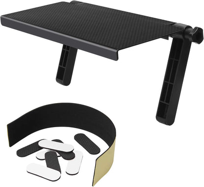 13 Inch AHIER Cable Box Shelf for Wall Mounted TV, TV Top Shelf Mount on Desktop Computer Monitor to Hold Cable Boxes