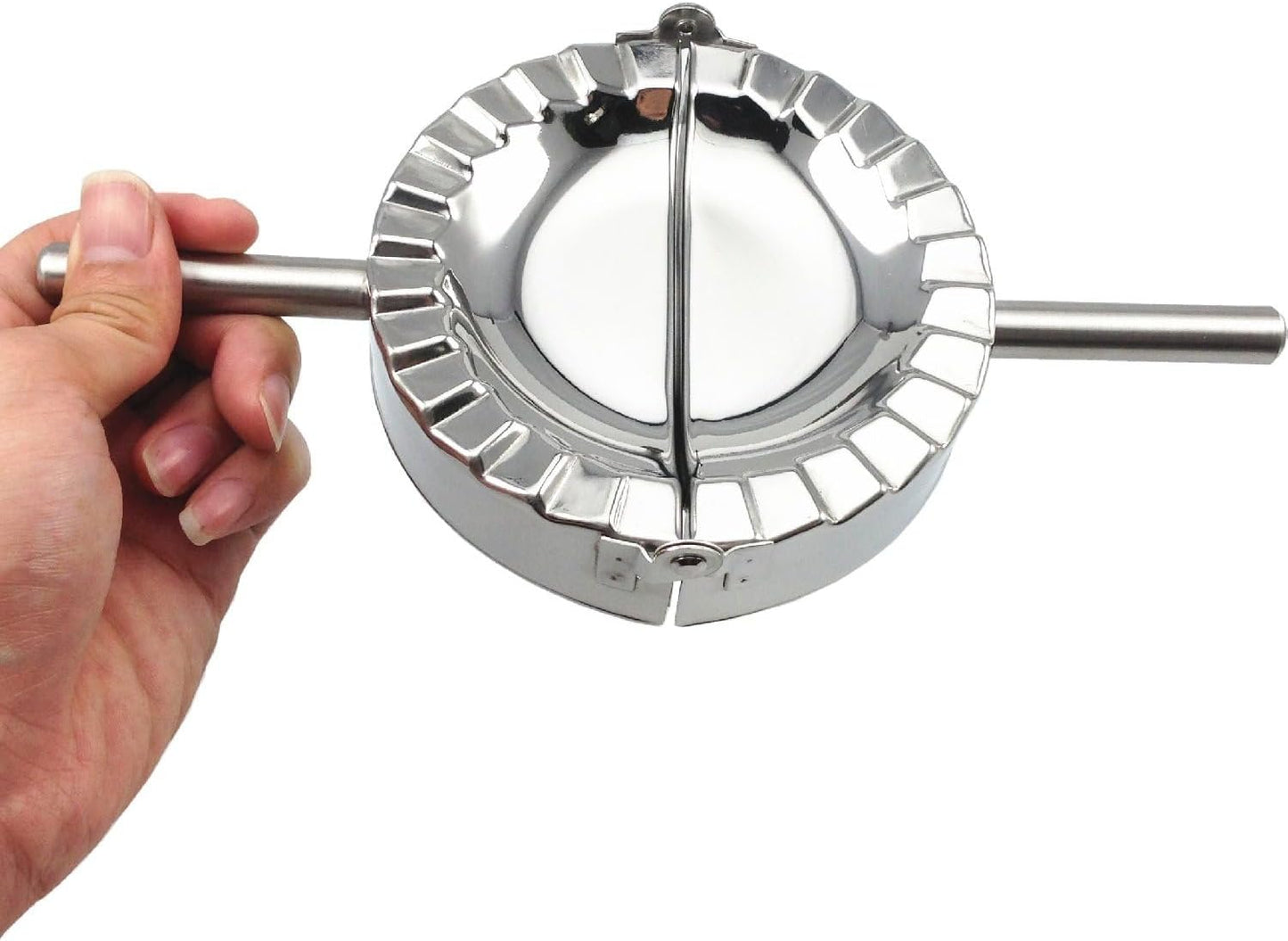 Stainless Steel Ravioli Mold Dumpling Press Maker - Pierogie Pie Crimper, Kitchen Gadgets, 4 Inch