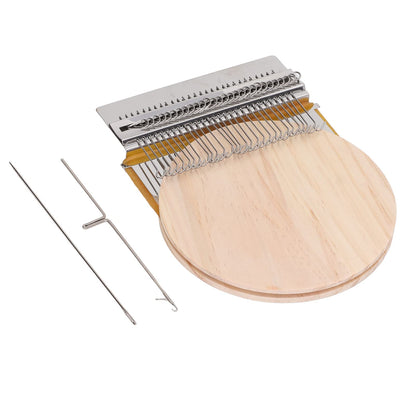28 Pins Darning Loom, Small Weaving Loom Weaving Repair Tool Wooden Weaving Frame for Jeans Socks and Clothes