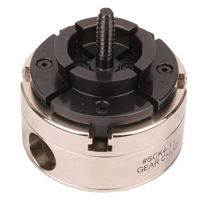 VINWOX 3-1/2INCH Self-Centering Wood Lathe Key Chuck Set, Round Jaw Mounted, with Step Jaw, Pin Jaw & Wide Jaw, 1"x8TPI Thread & 3/4"x16TPI Adapter, SCK4-3.5NV-SET, Nickle Coating NOVA Chuck Body