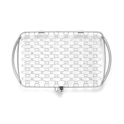 Weber Large Fish Basket – Flexible Wire Grilling Basket for Delicate Foods, Fits Weber Q 300+ Gas Grills & 18.5"+ Charcoal Grills