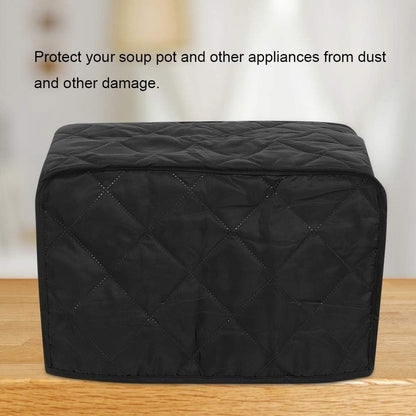 Cooker Cover Protector, Quality Polyester Pongee Dust Cover for Electrical Appliances (Black, 40.6 * 23 * 25.4cm)
