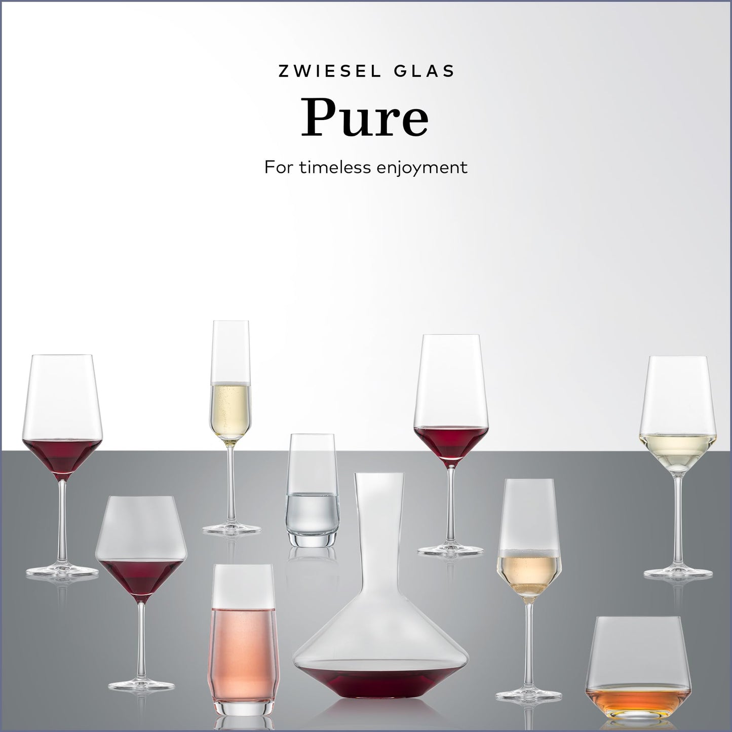 ZWIESEL GLAS Pure Saugivnon Blanc White Wine Glass (Set of 4), Graceful Wine Glasses for White Wine, Dishwasher-Safe Tritan Crystal Glasses, Made in Germany (14 Ounce)
