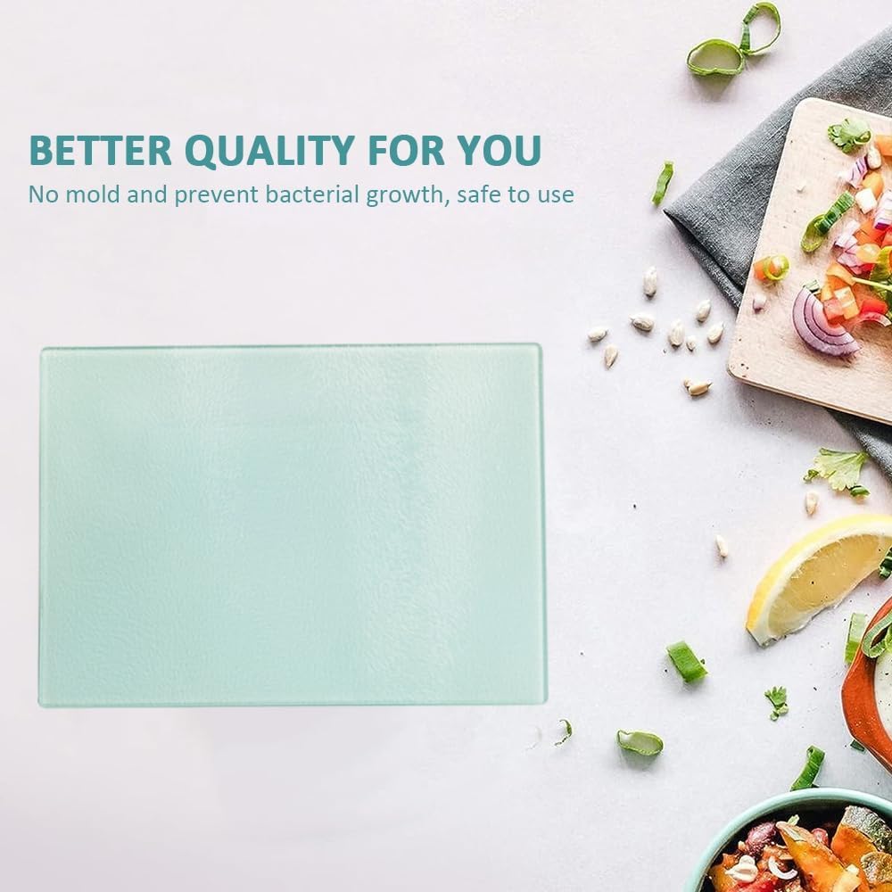 Tempered Glass Cutting Board for Kitchen Countertop, Durable Chopping Board, Scratch & Heat Resistant, Dishwasher Safe