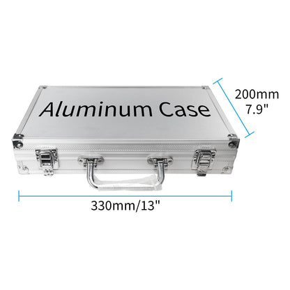 DEEFIINE Carbide Tip Wood Lathe Turning Tool set With Bowl sander, Lathe Roughing and Finishing Hollowing Tool Interchangeable Aluminum Alloy Handle with 4pcs Carbide Inserts For Woodturning