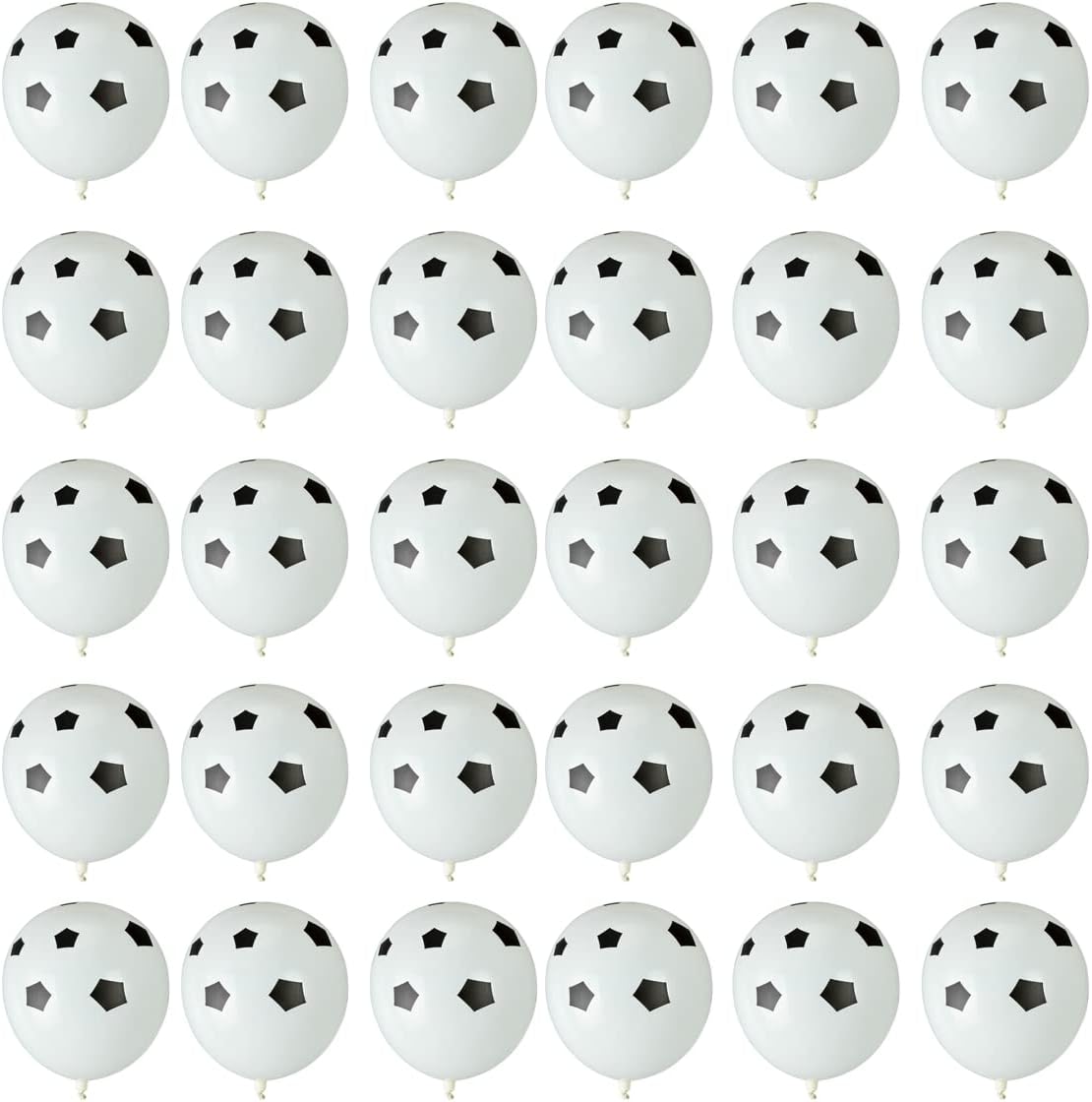 BinaryABC Soccer Latex Balloons, Football Balloon, Sports Theme Birthday Party Decorations, 30Pcs