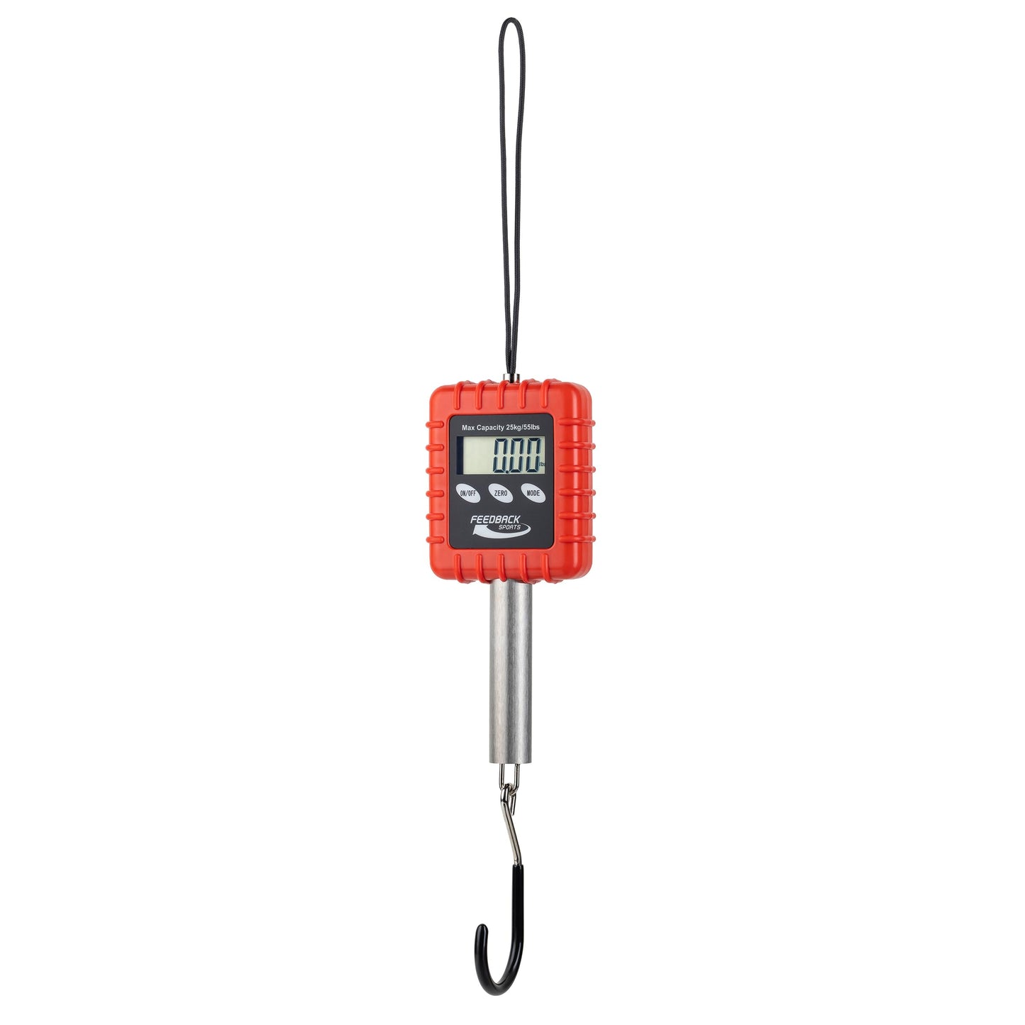 Feedback Sports | Alpine Digital Hanging Scale | for Bicycle, Backpacking, Gear, Luggage | Pounds, Ounces, Grams, Kilograms | 55lbs Capacity