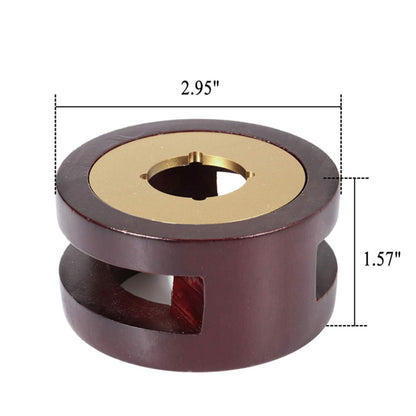 Yoption Rose Wood Wax Seal Warmer with Melting Spoon Kit, Wax Sticks, Beads, Furnace Tool Stove Pot (#1)