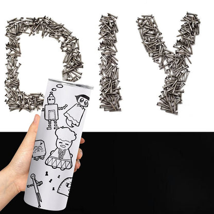 YOUKE OLA 24 Pack Sublimation Tumblers Straight Skinny Blanks 20oz for Heat Transfer, Individual Gift Boxed, Double Wall Insulated Tumbler with Shrink Wrap Films & Heat Tape & Straws, White