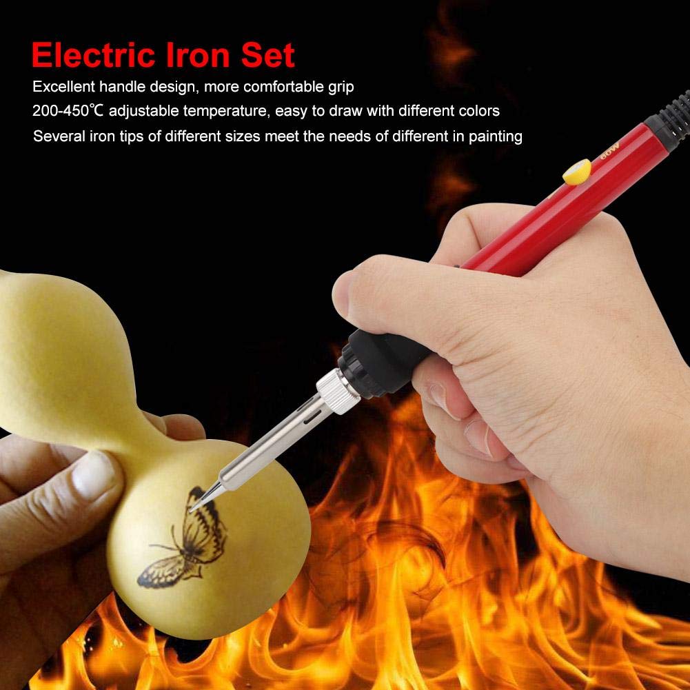 Wood Burning Kit Adjustable Temperature 200-450掳C with 27 Precision Tips for Detailed Carving Embossing Projects 99.9% Heat Accuracy to Prevent Wood Scorching for Artists and DIY Crafters