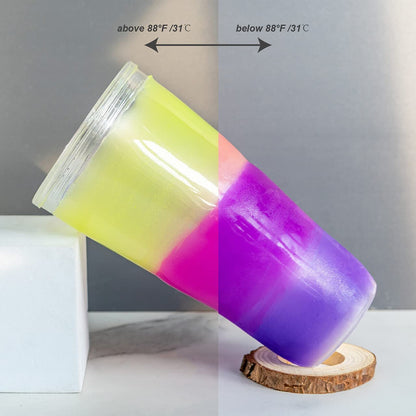 LET'S RESIN Thermochromic Pigment Powder Temperature Activated that Changes at 88°F-5 Colors Changing Powder for Nail Polish, Paint, Slime, Epoxy, Resin, Ink, Fabric Art, Casting-3 Gram Each