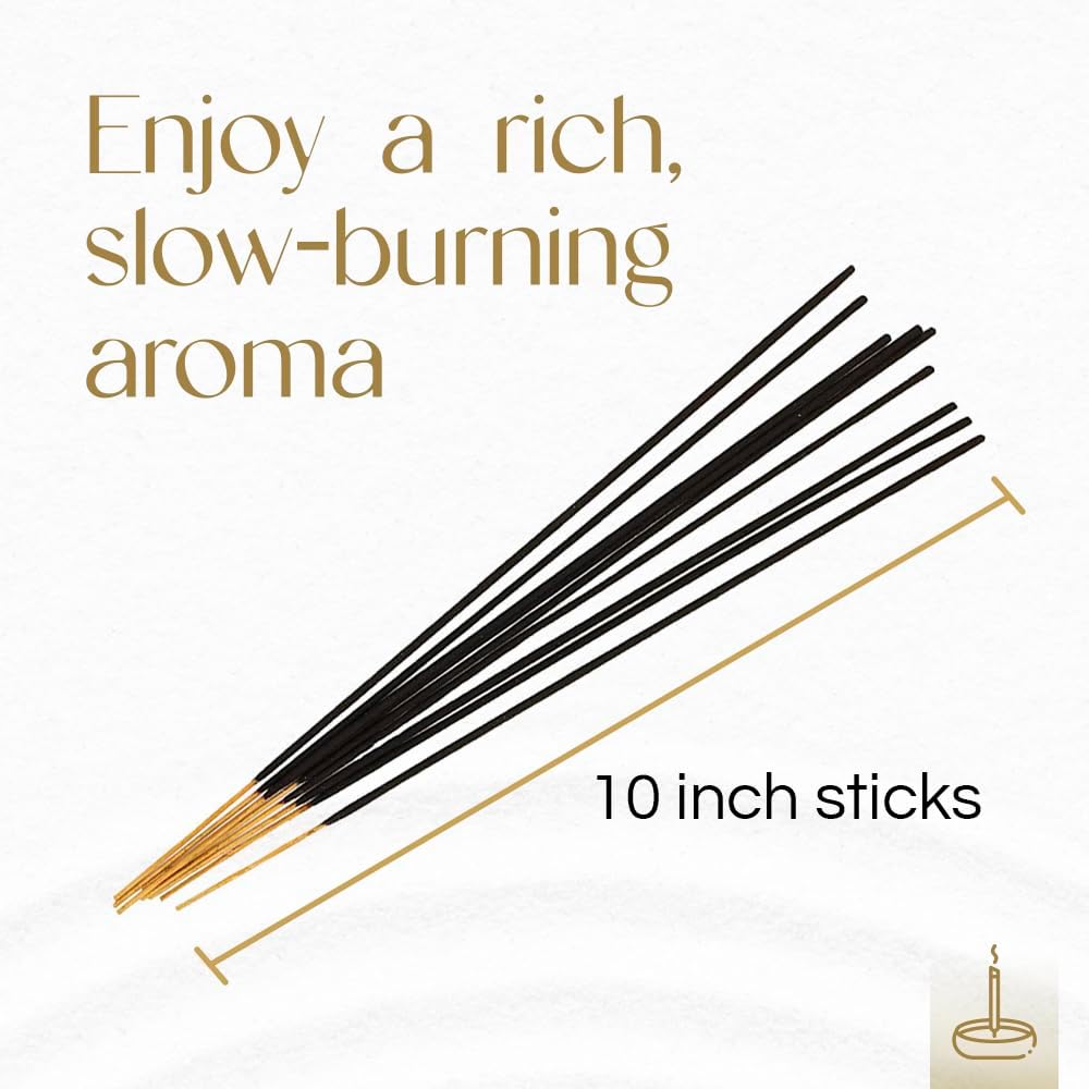 Gonesh Extra Rich Scented Incense Sticks - Non-Toxic 10” Slow Burn Aromatic Sticks - Jasmine, 80 Pack