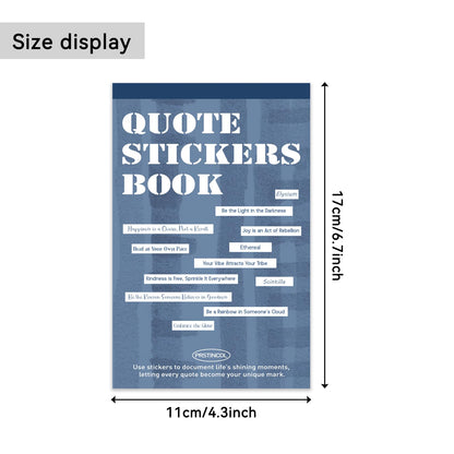 PRSTINCOL 2346PCS Quote Stickers,48 Sheets Scrapbook Supplies Kit Word Stickers for Journaling, Card Making, Vision Board Supplies for Adults Crafting