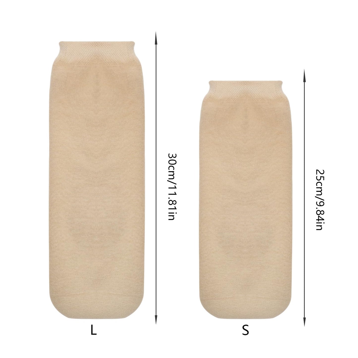 IPENNY Prosthetic Stump Shrinker Socks, Gel Lined Non Slip Leg Support Sleeve for Amputee, Men Women Daily Use (L: 11.81 x 4.53 inch)