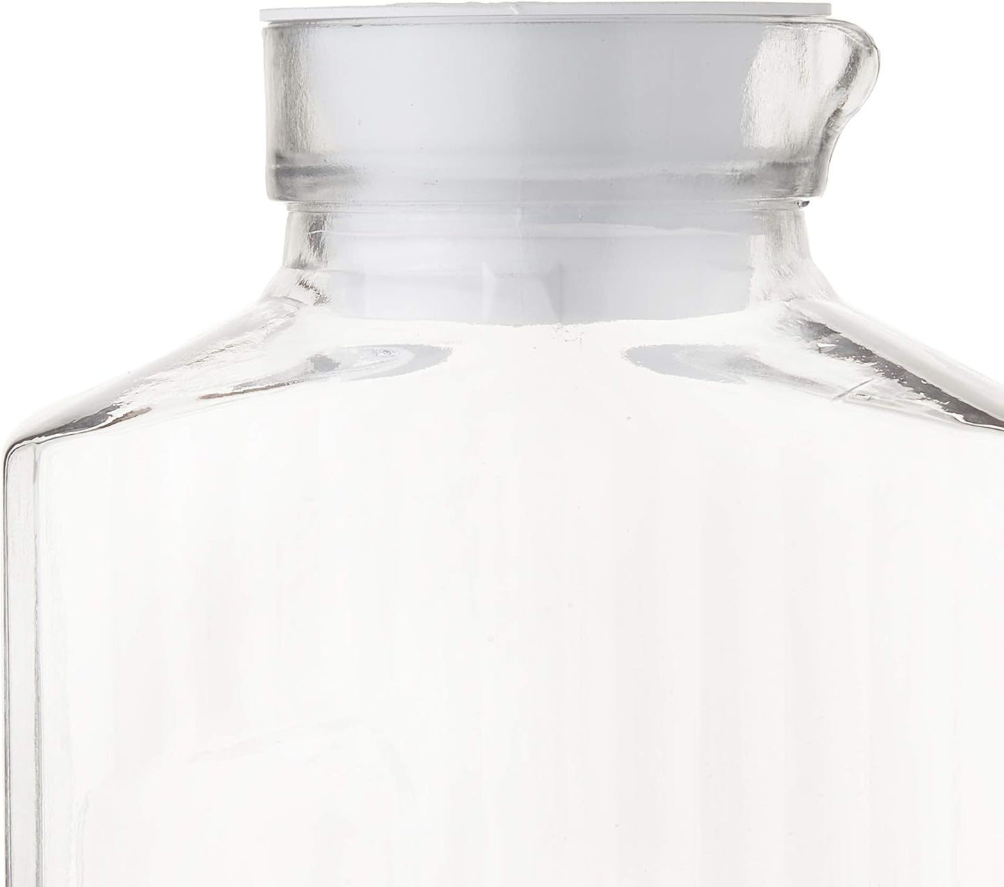 Anchor Hocking Glass Bistro Pitcher with White Stopper, Clear, 64-Ounce