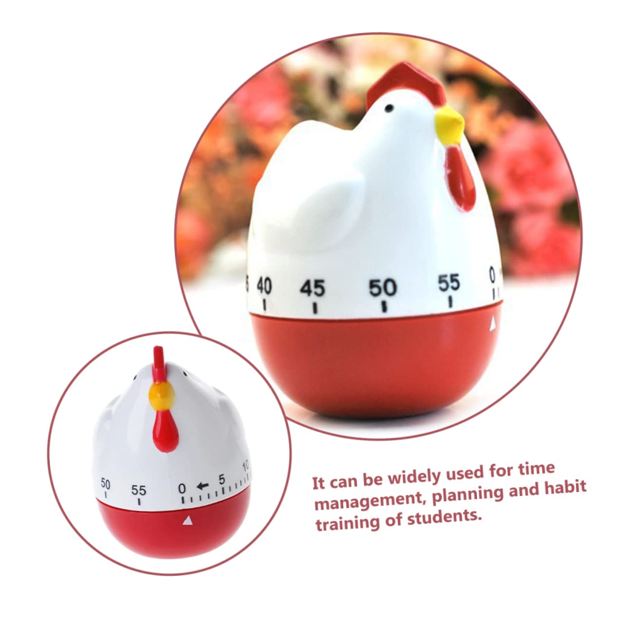 jojofuny Mechanical Kitchen Timer for Cooking and Baking Precision Countdown Timer Tool with Clear Numbers Compact 3.34 X 3.14 X 2.55 Inch No Battery Needed for Home Kitchen Use