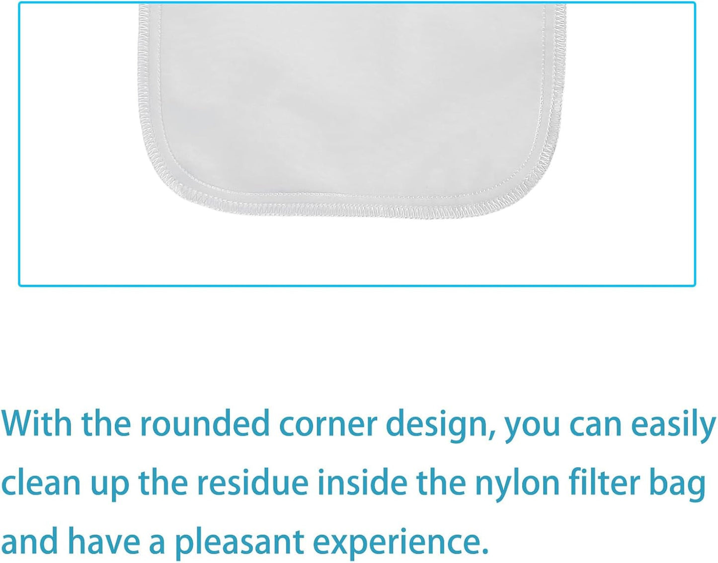 DAOGUAUNG 2 Pack 150 (7.8x11.8in) Reusable Micron Fine Mesh Bag Nut Milk Bag, Nylon Nut Bag Strainer for Straining