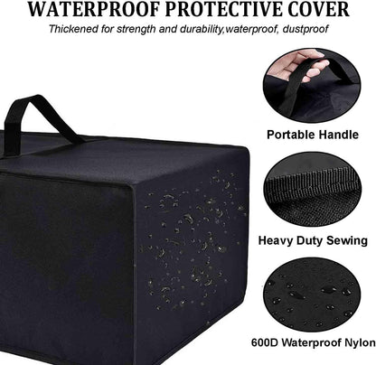 Air Fry Countertop Oven Waterproof Heat-Resistant Dust-Proof Cover Case for Ninja SP101/SP351/SP201, Black