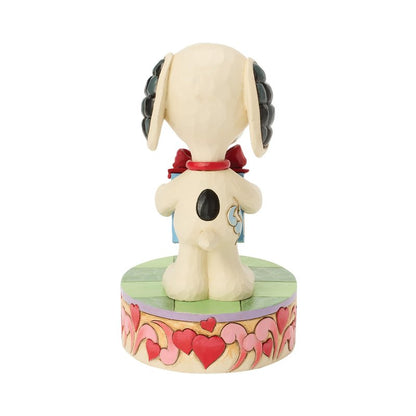 Enesco Peanuts by Jim Shore Snoopy and Woodstock with Gifts Figurine, 5.31 Inch, Multicolor