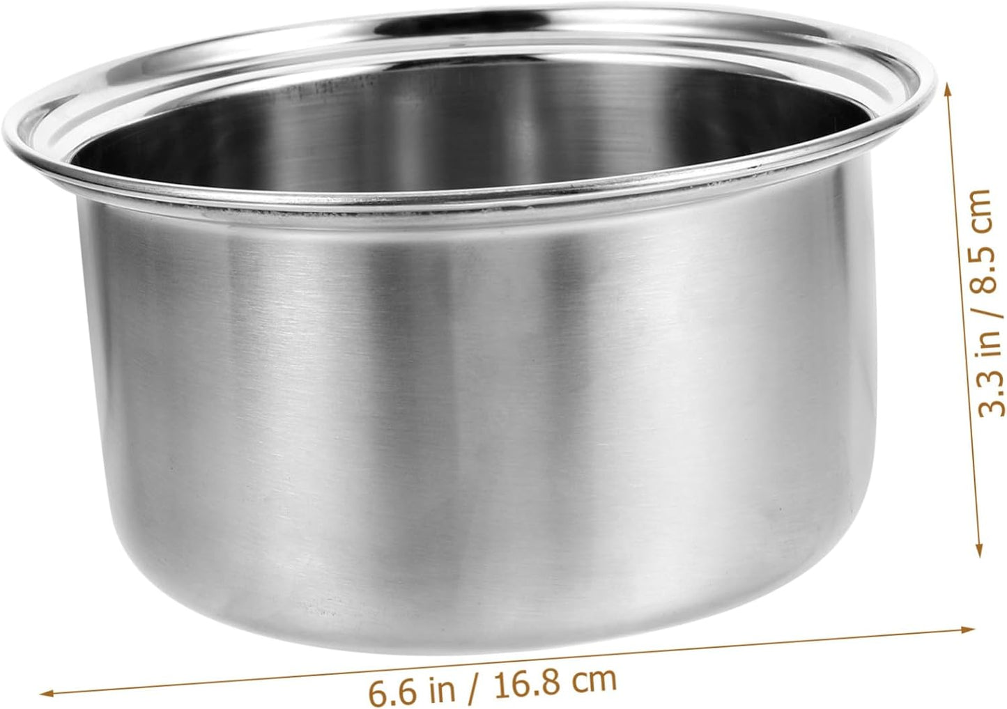 Ciieeo Small Hot Pot Liner, Stainless Steel Cookware Rice Maker Pan, Nonstick Cookware Rice Inner Tank, Rice Cooker