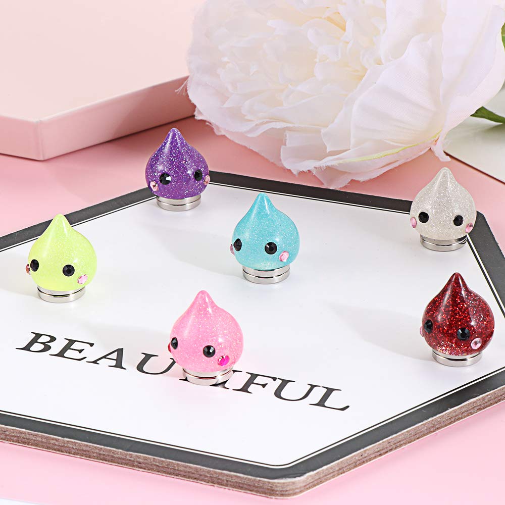 DSLONG 6PCS Diamond Painting Magnet Cover Holder, Diamond Painting Magnet Cover, Cross Stitch Diamond Painting Holder, Suitable for DIY Diamond Painting Colored Art (Cute)