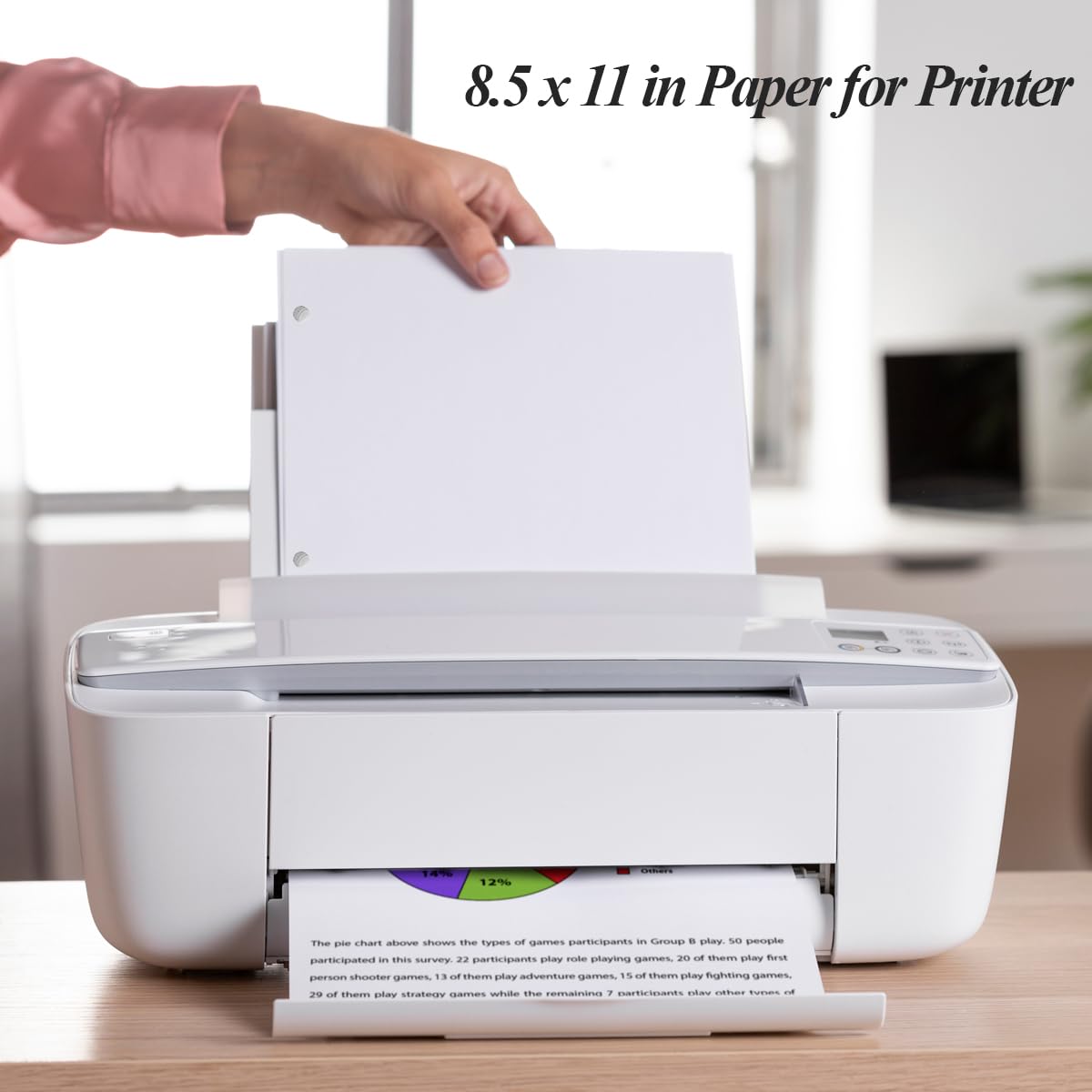 (3-Pack) A4 Blank Paper Refills, 300Sheets / 600Pages Print/Loose-Leaf Paper, 3-Hole, 100gsm, White, 8.5'' x 11''