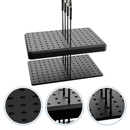 1PC Painting Stand Base and 1PC Cleaning Brush 10PCS 7.3inch Alligator Clip Stick and 10PCS 5.9inch Alligator Clip Stick Set Modeling Tools for Airbrush Hobby Model Parts