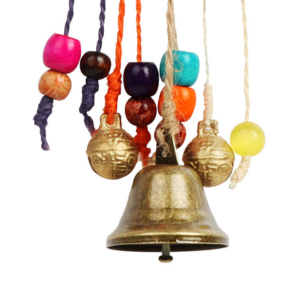 Witch Bells for Magic Home Protection, Handmade Wicca Decor for Door Knob, Witch Decor Clear Negative Energies and Attracts Positive, Wicca Supplies, Witch Stuff, Gifts for Witchy Women