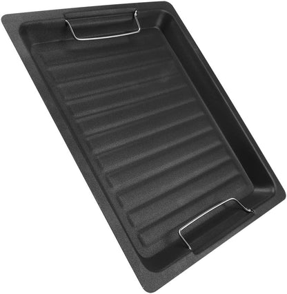 BBQ Frying Pan, Stainless Steel Non-Sticky Barbecue Pan, Frying Pot for Grilling, Picnics, Outdoor Activities