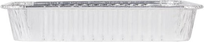 Extra-Thick Disposable Aluminum Baking Pans by [Brand Name] - Pack of 30 | 9” x 9” Recyclable Square Tins | 2” High Walls for Spill Prevention