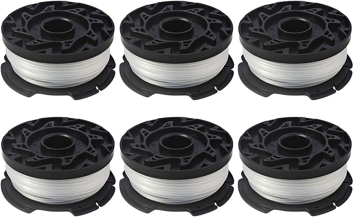 THTEN AF-100 String Trimmer Spool - 30ft 0.065" Refills for Black & Decker Models | 6 Pack