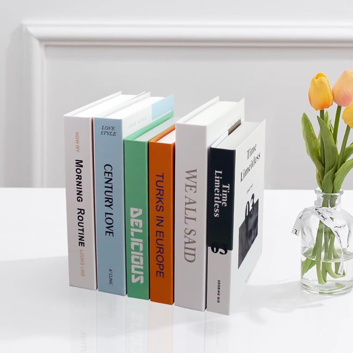 EFH 6 (Set 1) Pcs Faux Books for Modern Decoration - Fashionable Fake Books for Home Decor - Aesthetic Entryway, Coffee