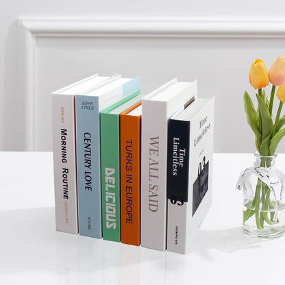 EFH 6 (Set 1) Pcs Faux Books for Modern Decoration - Fashionable Fake Books for Home Decor - Aesthetic Entryway, Coffee