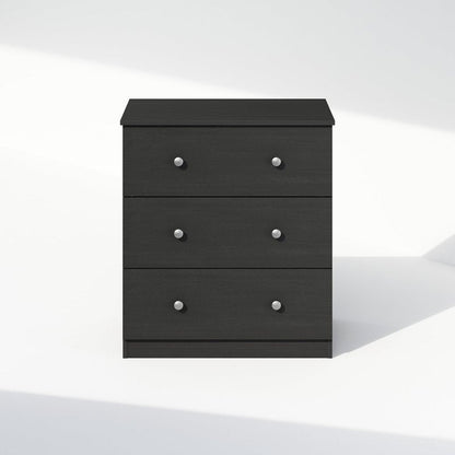 Furinno Frans Simple Design Console Table with 3 Drawers for Entryway, Living Room, Americano