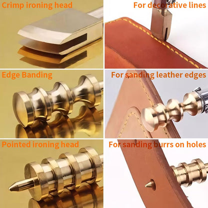 BAUSATZ Electric Leather Heat Edge Creaser Machine Sealing Stamping Heater AC 110-230V Internally Heated Type Electric Leather Ironing Machine