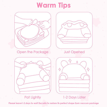 2 1 decalsweet Kids Couch Comfy Foldable Kids Sofa to Lounger in Toddler Chair Plush Baby Sleeper Chair for Playing