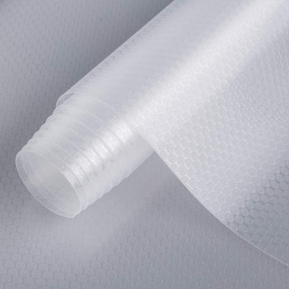 HooTown Refrigerator and Freezer Shelf Liners, 11.8 Inch Wide x 6.5 Feet Long, Non Adhesive EVA Plastic