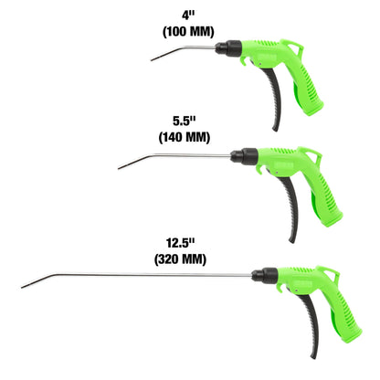 OEMTOOLS 24439 5-Pc Air Blower Gun, 1/4 Air Blow Gun Inlet, Includes Turbo Air Nozzle, Variable Air Gun Blower Trigger, Air Blow Gun Kit, 160 PSI Compressor Air Gun