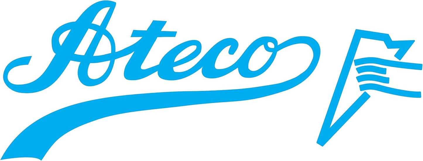 Ateco Professional 9.5-Inch Whisk, Stainless Steel Tines and Non-Slip Handle