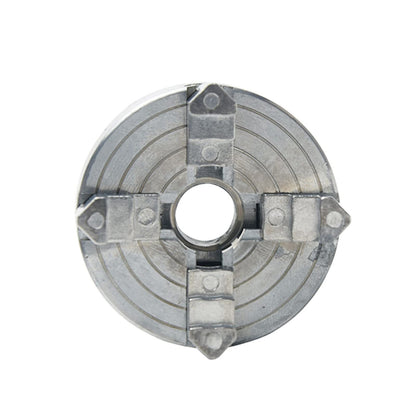 Z011 4-Jaw Lathe Chuck, Mini Lathe Chuck with Connecting Rod and Wrench, Self Centering Wood Turning Chucks, Power Lathes Accessory