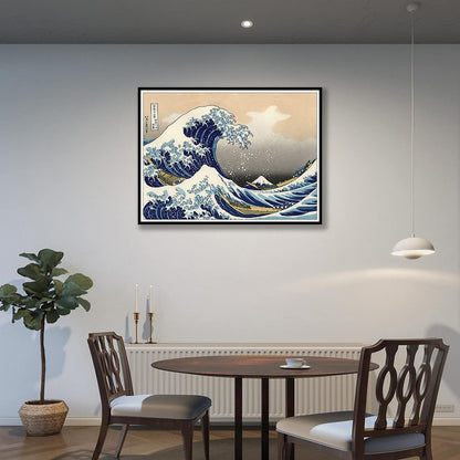 DIY 5D The Great Wave Off Kanagawa by Katsushika Hokusai Diamond Painting Kits for Adults,Full Drill Paint by Numbers Arts Pictures for Home Wall Decor (12x16in)