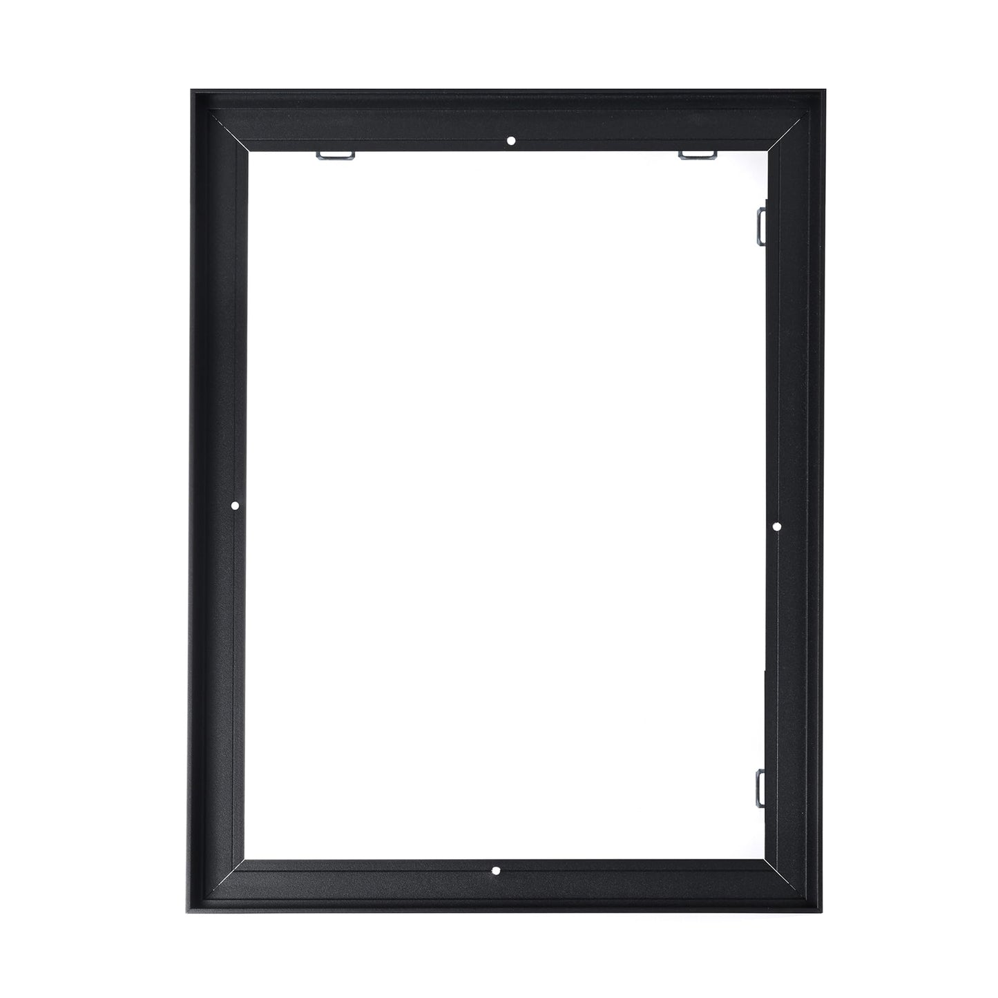 MTHomonio 16x24 Assembled Canvas Frame for 0.6"-0.9" Deep Stretched Canvas, 0.75" Depth Floating Frame, Black(1PCS,Aluminum)