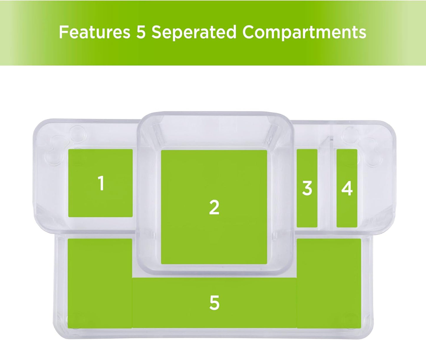 Kenney Bathroom Countertop Hair Care Center Organizer, Clear Storage Solution