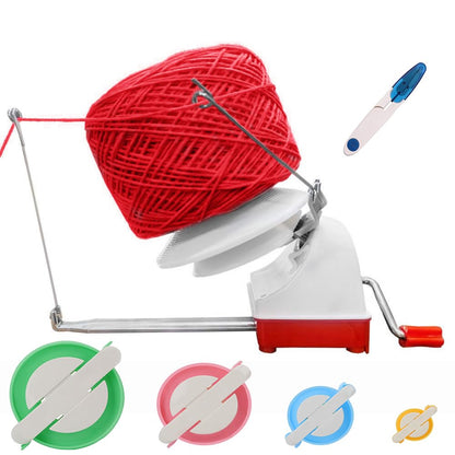 Yarn Ball Winder, 10oz Swift Yarn Winder Large Capacity Yarn Winder Easy to Set up and use,4 pcs Pom Pom Makers+1 1 Scissors