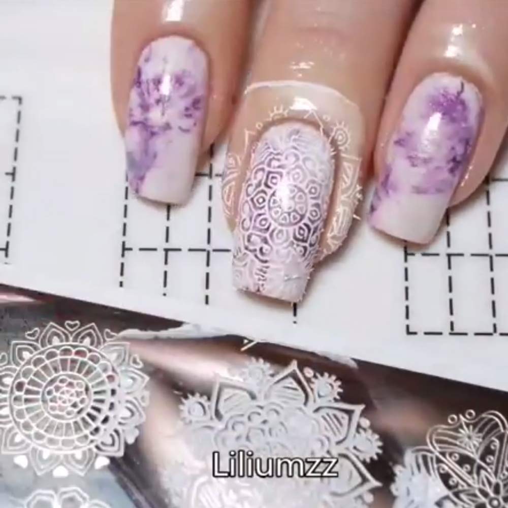 Bliss Kiss Simply Neat Manicure Mat - Silicone Manicure Mat for Stamping and Nail Art