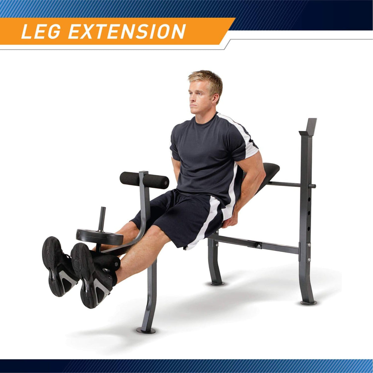 Marcy MD-2082W Diamond Elite MD Standard Bench with 100 lb. Weight Set, Incline