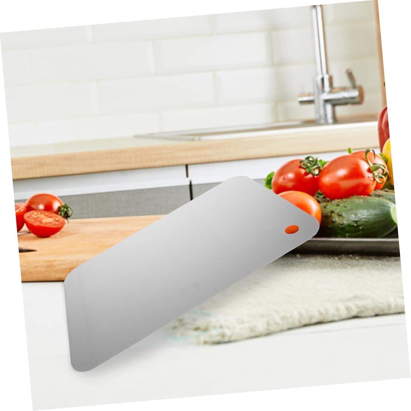 Stainless Steel Cutting Board, Oversized Dough Board, Metal Maple Chopping Board for Kids Makeup