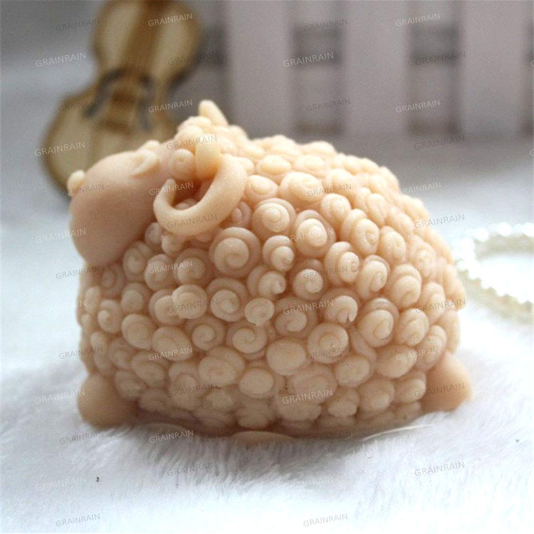 GRAINRAIN Silicone Soap Molds DIY Handmade Soap Molds for Soap Making (11043)